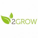 The logo of 2Grow on a white background.