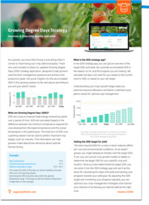 Example image of the GDD infosheet